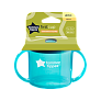 Tommee Tippee чашка-непроливайка первая 190 мл.с 4 мес., голубой NEW - фото 2