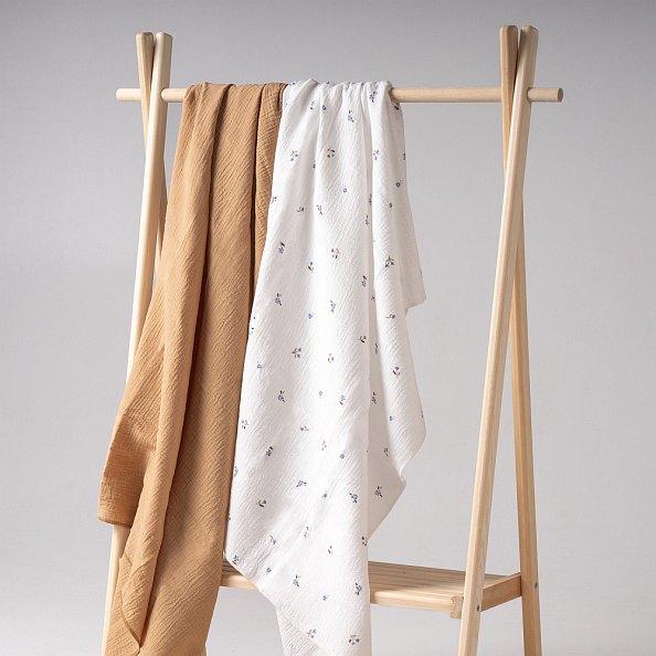 Perina комплект пелёнок детских (2 шт) Лето голубое/Охра - фото  6