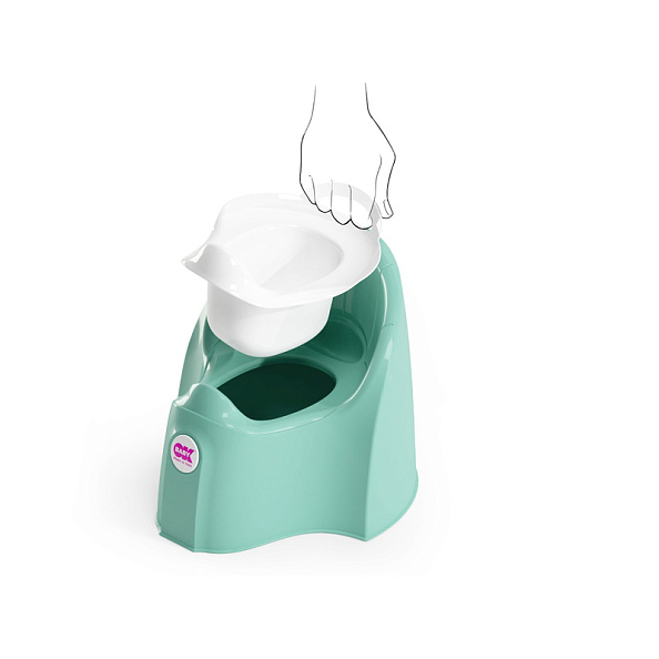OK Baby горшок - кресло Pasha Potty sky blue - фото  4