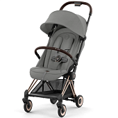 Cybex Коляска Coya Rosegold Mirage Grey с дождевиком и бампером
