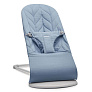 BabyBjorn кресло-шезлонг Bliss Cotton голубой лепесток  