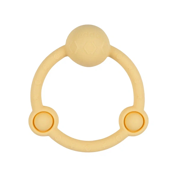 Edda погремушка - прорезыватель Кольцо, Мимоза - фото  1