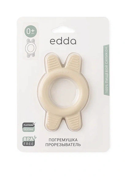 Edda погремушка - прорезыватель Лён - фото  3
