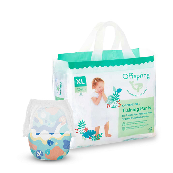Offspring трусики-подгузники XL 12-20 кг 30 штук Море - фото  1