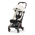 Cybex Коляска Coya Rosegold Off White с дождевиком и бампером
