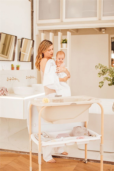 JANE пеленальный столик с матрасиком и ванной Flip Star - фото  10