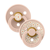 BIBS набор пустышек латексных Studio Colour, 2 штуки Jasmine/Blush