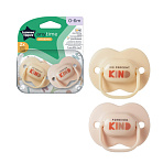 Tommee Tippee соска-пустышка силиконовая Anytime, 0-6 мес., 2 шт.