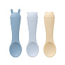 Edda ложка детская набор 3 штуки силикон Небо - фото 1