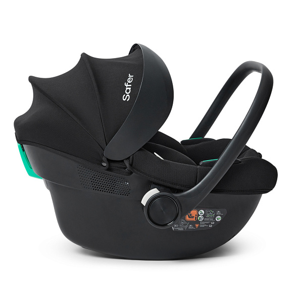 Happy Baby автокресло 0+ SAFER black (40-87 см, 0-12 мес) - фото  3