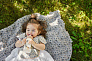 Elodie плед-одеяло, хлопок, 75*100 см. - Blue Garden Light - фото 7