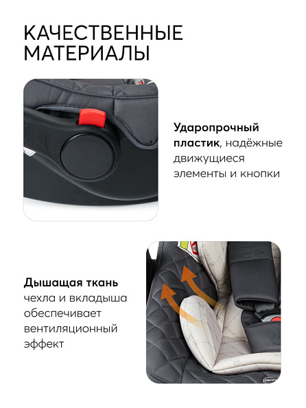 Happy Baby автокресло 0+ SKYLER V2 dark grey (0-12 мес, до 13 кг) - фото  10