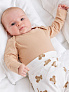 Happy Baby боди с длинным рукавом beige&bears (набор 2 шт.) - фото 7