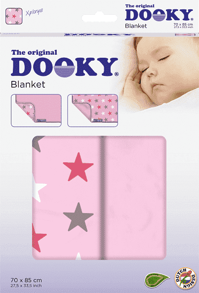 Xplorys Плед DOOKY Baby Pink/ Baby Pink Star