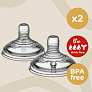 Tommee Tippee соска силиконовая для бутылочки Closer to nature, для густых жидкостей, 6+, 2 шт. - фото 6