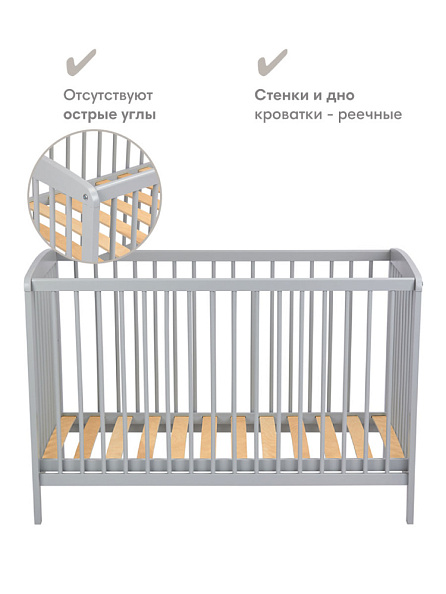 OLANT кровать Сова (Sova) серый - фото  3