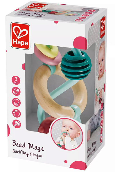 Hape прорезыватель Лабиринт Бусинки - фото  3