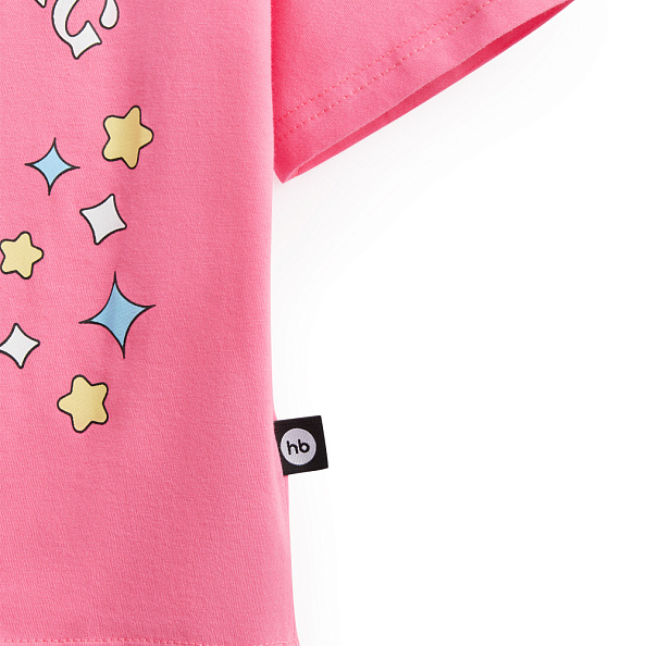 Happy Baby футболка детская Bright pink (cat) - фото  5