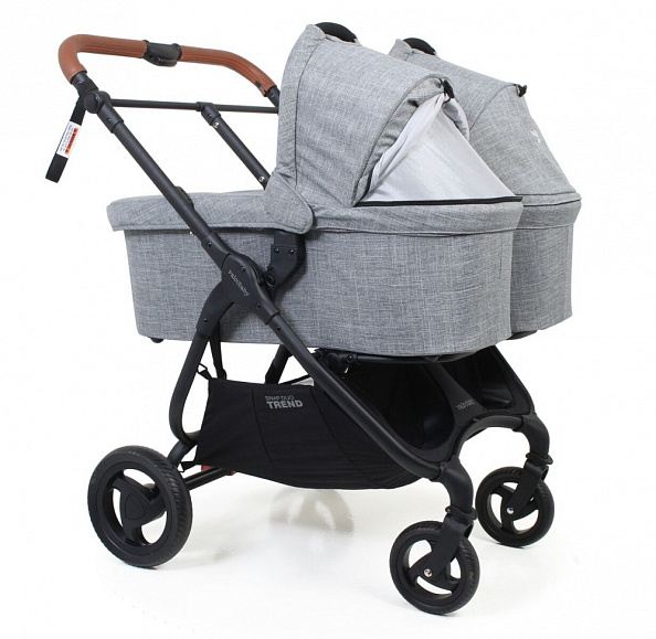 Valco baby Люлька External Bassinet для Snap Duo Trend / Grey Marle - фото  3