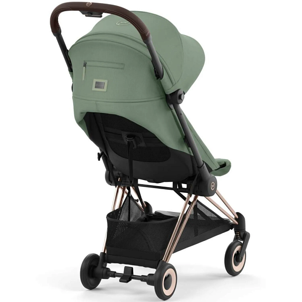 Cybex Коляска Coya Rosegold Leaf Green с дождевиком и бампером - фото  5