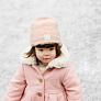 Elodie шапочка Furry Knit Beanie - Powder Pink - фото 5