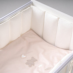 Perina защита для детской кроватки (фенс-бортик) "Sateen Collection" (айвори)