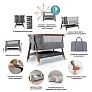 TUTTI BAMBINI Колыбель Tutti Bambini CoZee Luxe Walnut/Slate+ Ванна с горкой Stokke White - фото 11
