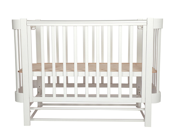 LIEL кровать с маятником приставная Cosmos белый - фото  8