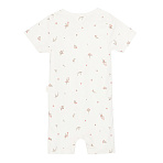 Babybu укороченный комбинезон на молнии  Vanilla Blossom 100% Органический хлопок