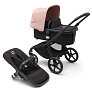 Bugaboo Fox5 коляска 2 в 1 Black/ Midnight Black/ Morning Pink - фото 1