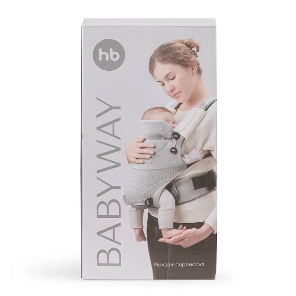 Happy Baby рюкзак-переноска BabyWay grey - фото  12