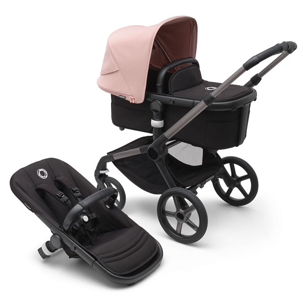Bugaboo Fox5 коляска 2 в 1 Graphite/ Midnight Black/ Morning Pink - фото  1