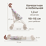 Happy Baby коляска прогулочная для кукол Твиглет (twiglet) сиреневые цветы / lilac flowers - фото 4