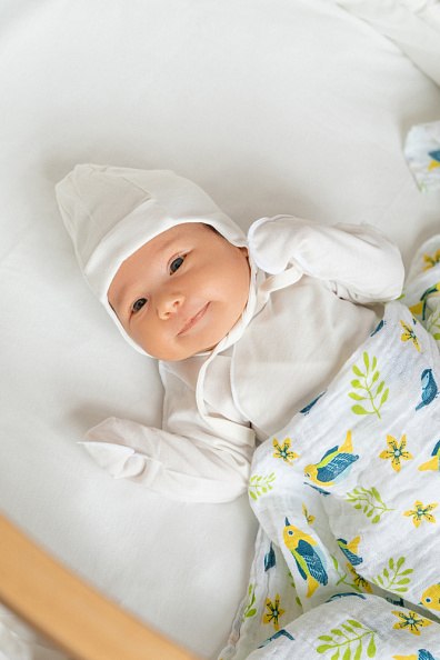 OLANT BABY чепчик 100% хлопок для новорожденного Nature