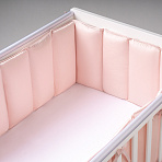 Perina защита для детской кроватки (фенс-бортик) "Sateen Collection" (розовый)