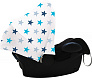 Xplorys Капюшон для автокресла DOOKY Hoody Blue Stars - фото 3