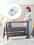 TUTTI BAMBINI Колыбель Tutti Bambini CoZee Luxe Walnut/Slate+ Ванна с горкой Stokke White - фото 1