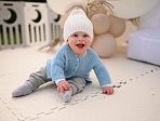 OLANT BABY шапка шерсть hipster Siberia детская Ivory