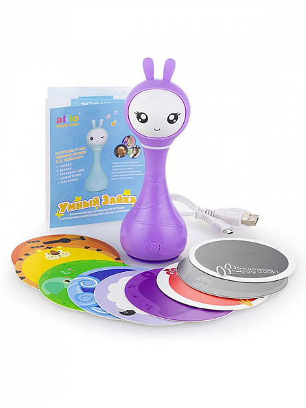 Alilo игрушка Умный зайка R1 музыкальная интерактивная фиолетовый - фото  11