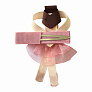 Milledeux Заколка-зажим &quot;Балерина&quot;, коллекция &quot;Ballerina&quot;, кварцевый розовый