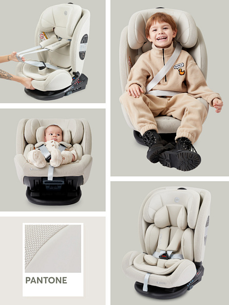 Happy Baby автокресло 0+ OREX sand (0-12 лет, до 36 кг) - фото  14