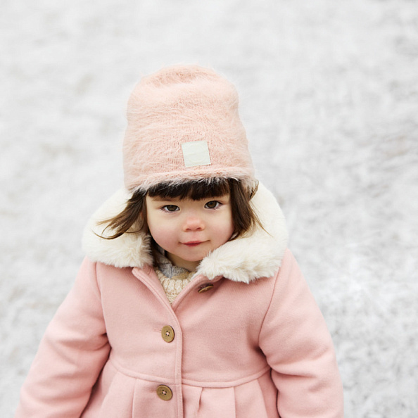 Elodie шапочка Furry Knit Beanie - Powder Pink - фото  5