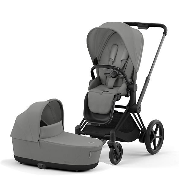 Cybex Priam IV Коляска 2 в 1 Matt Black / Mirage Grey - фото  1