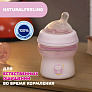 Chicco бутылочка пластиковая 150 мл Natural Feeling, розовая  - фото 3