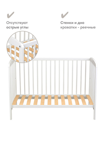 OLANT кровать + матрас Сова (Sova) белый - фото  7