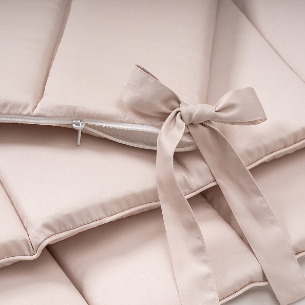 Perina защита для детской кроватки (фенс-бортик) "Sateen Collection" (бежевый) - фото  3