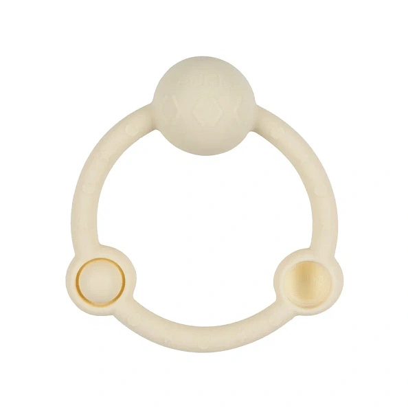 Edda погремушка - прорезыватель Кольцо, Пломбир - фото  1