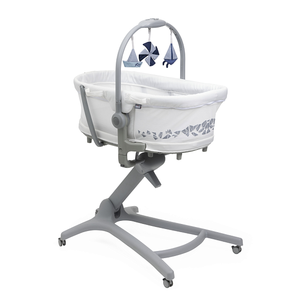 Chicco кроватка-стульчик 5-в-1 Baby Hug Pro White Cream - фото  1