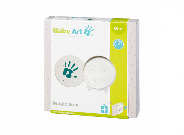 Baby Art коробочка для отпечатка Мэджик бокс, круглая New - фото  3