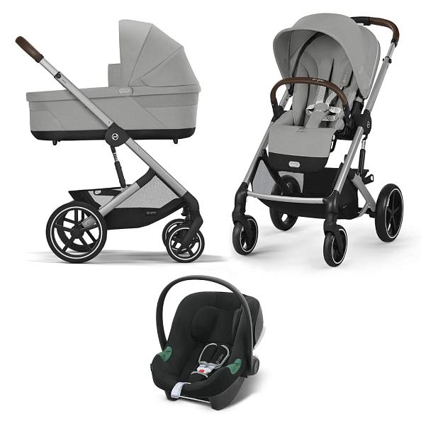 Cybex Коляска 3в1 Balios S Lux SLV Stone Grey NEW 2025 - фото  12